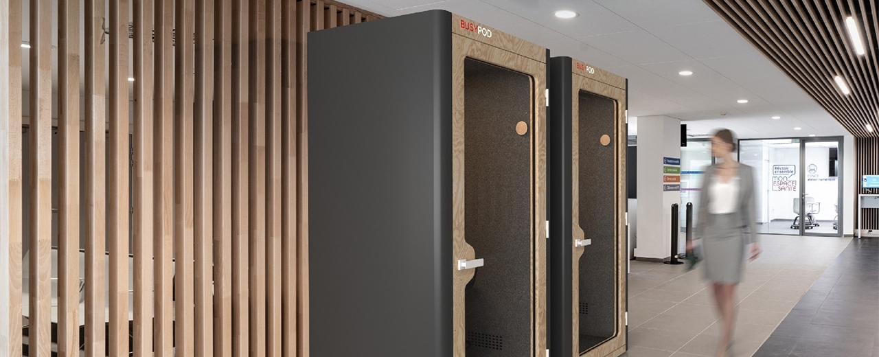 Nearly Soundproof Booths Block Up to 40 Decibels